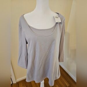 J.Jill Double Take Ballet Sleeve Tee